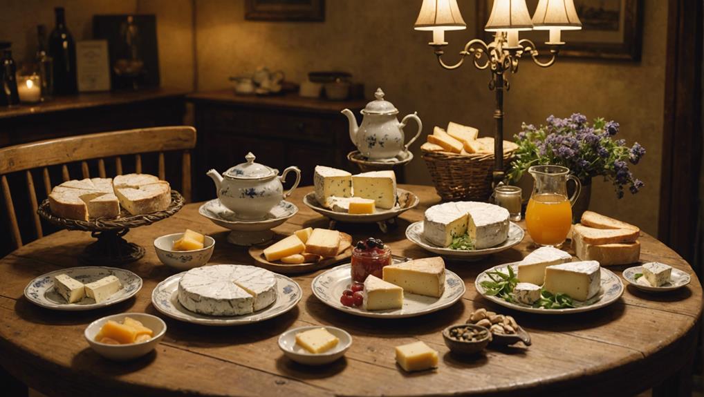 french cheese and tea