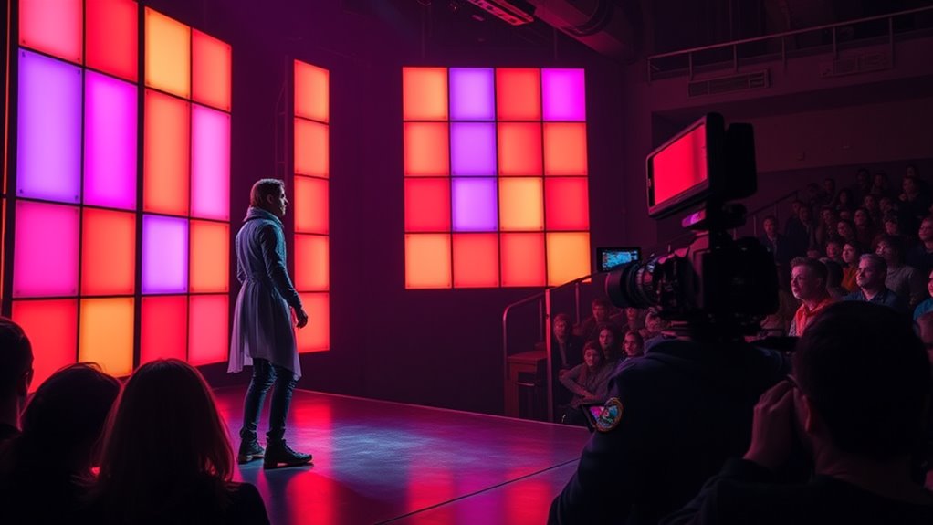 technology enhances off broadway performances